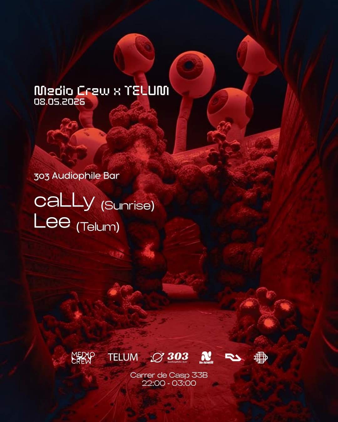 Medio Crew x TELUM pres. caLLy (Ro) at 303 at 303 Audiophile Bar ...