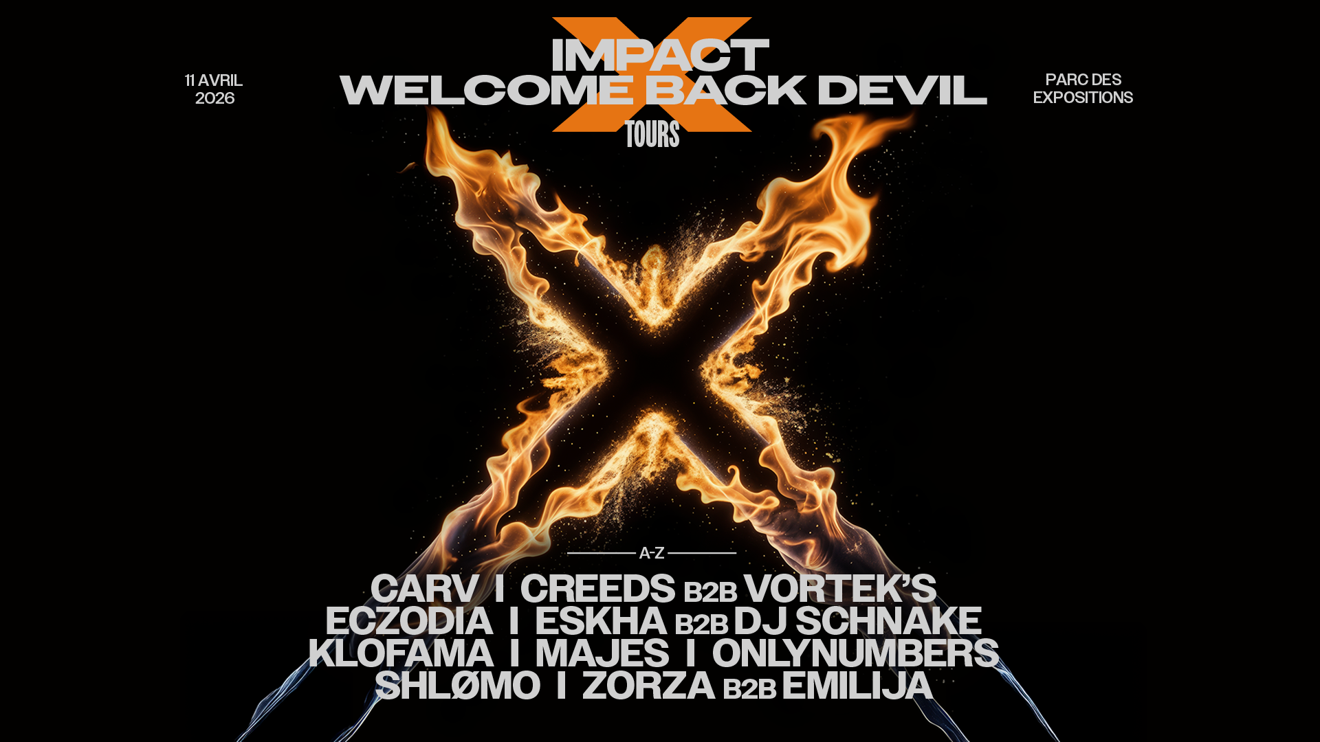 IMPACT x WELCOME BACK DEVIL at Parc Expositions Tours, Central