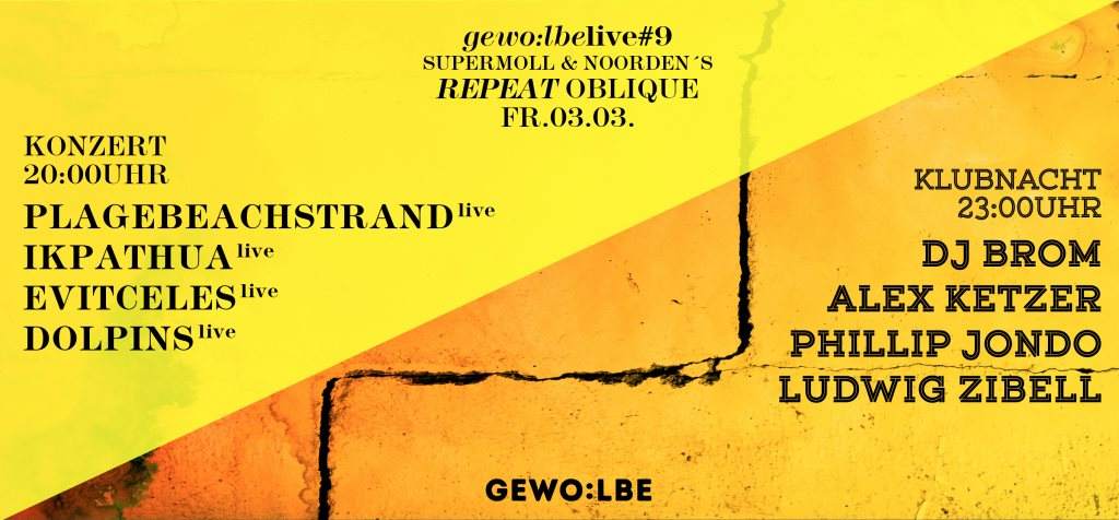 Gewölbe Live#9: Repeat Oblique Minifestival - Página frontal
