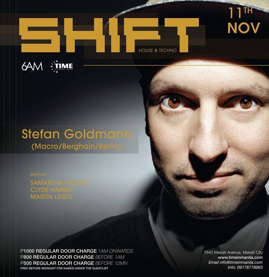Shift: Stefan Goldmann - Página frontal