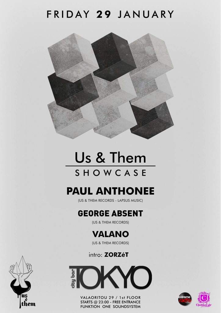 Us & Them Records Showcase with Paul Anthonee - フライヤー表