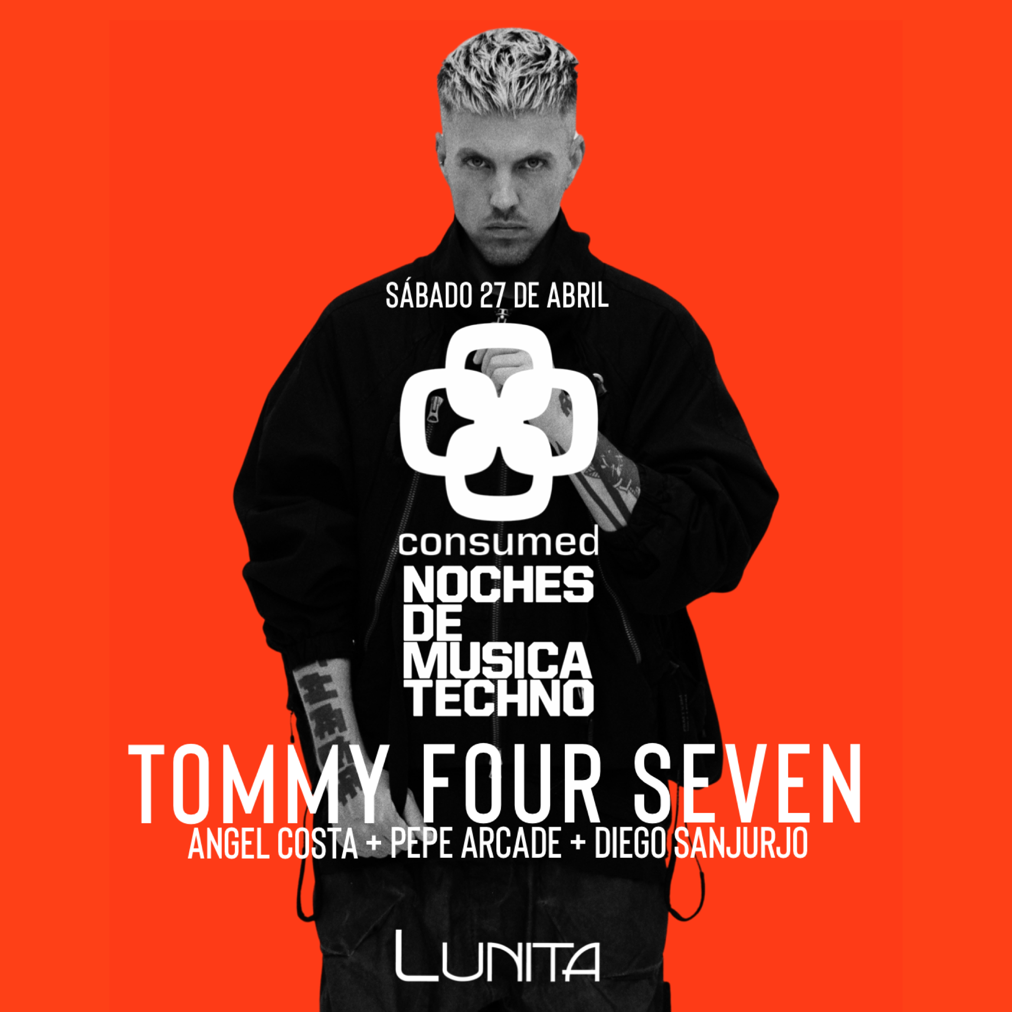 Consumed, noches de música techno con: Tommy Four Seven - Página frontal