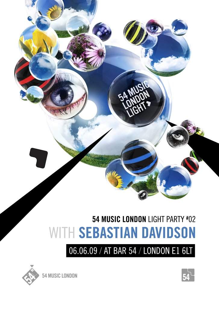 54 Music Light with Sebastian Davidson - フライヤー表
