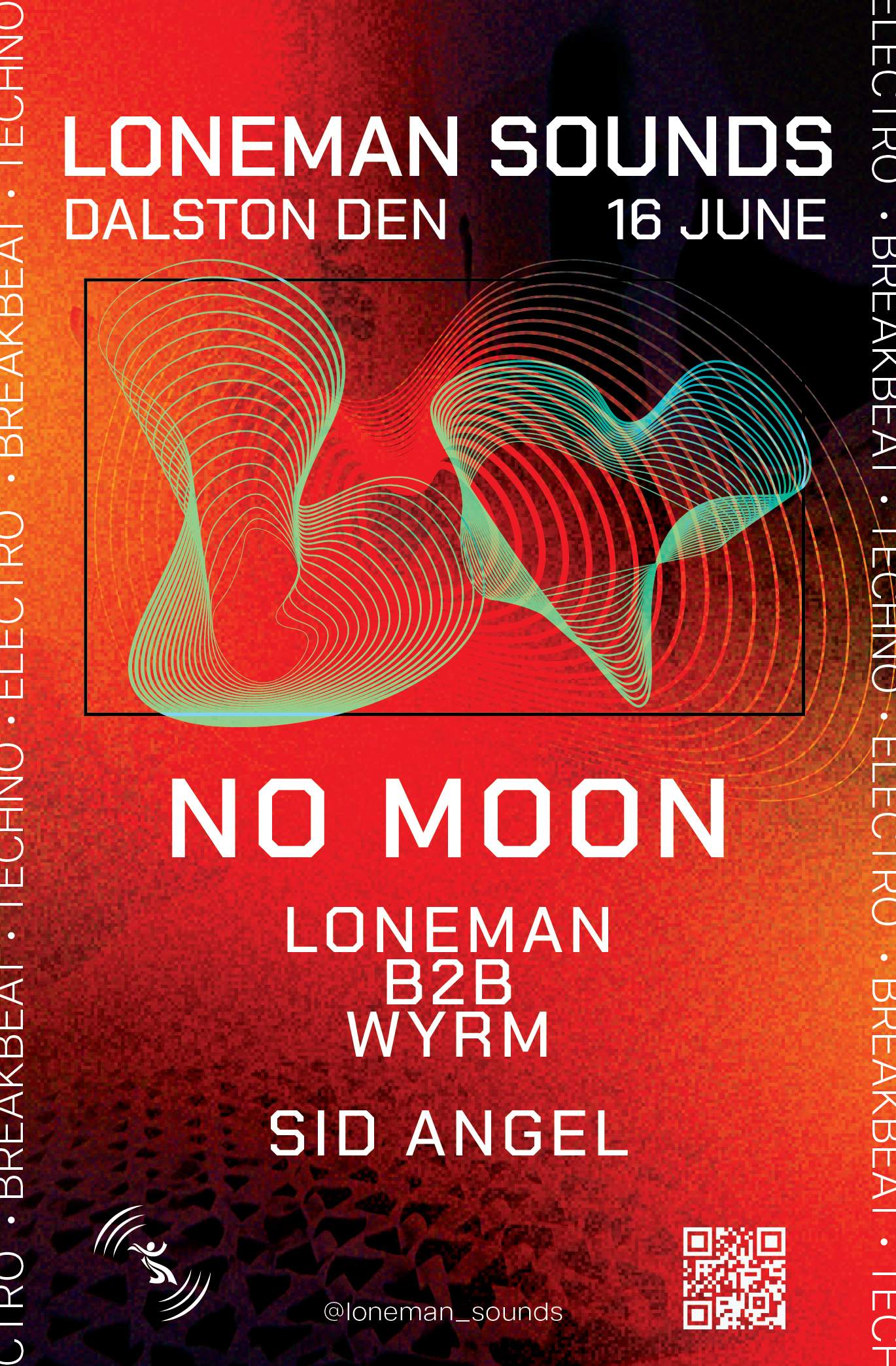 Loneman Sounds W/ No Moon - フライヤー表