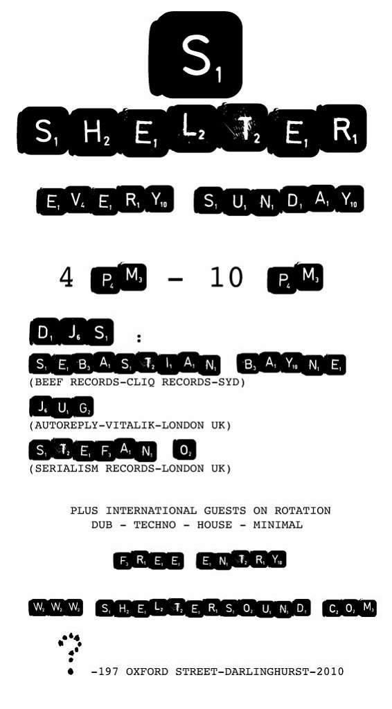 Shelter - Sunday Session - Easter Weekend Special - フライヤー裏