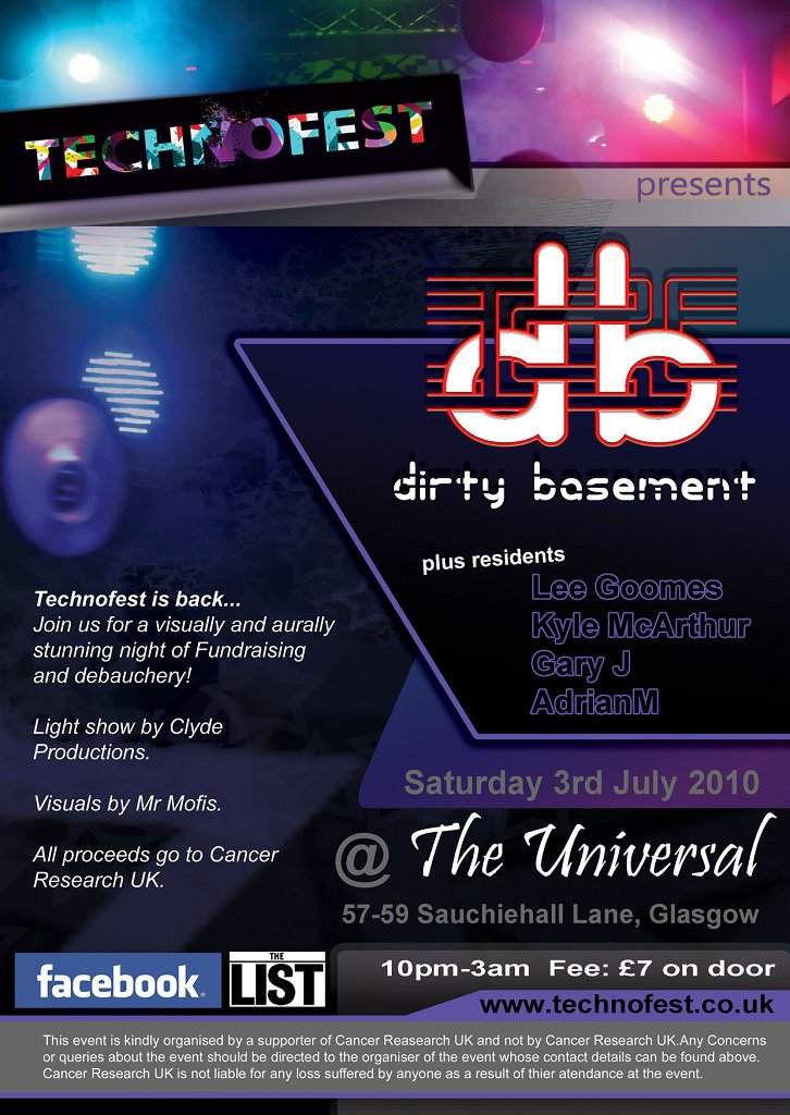 Technofest presents Dirty Basement - Página frontal