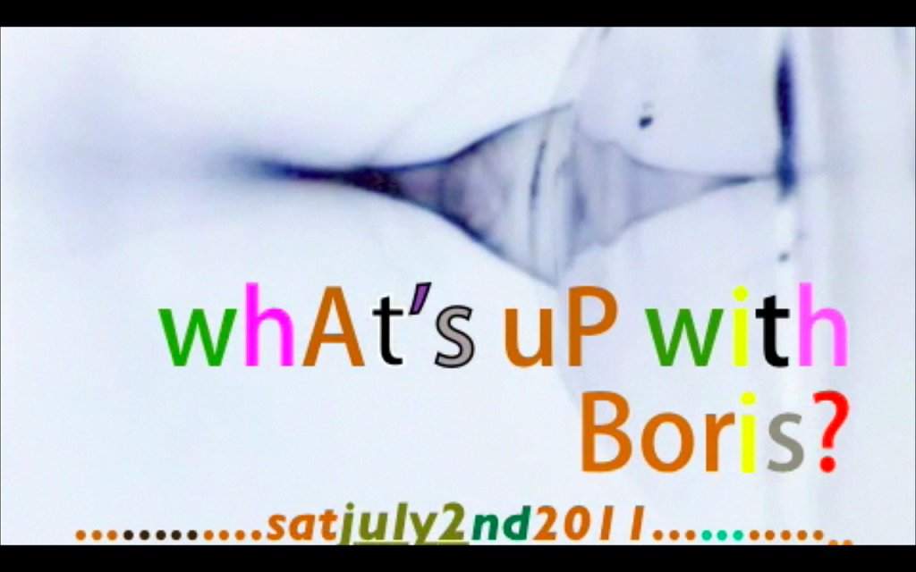 What's Up with Boris? - フライヤー表