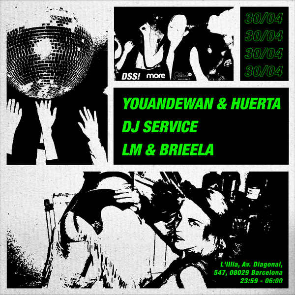 more pres. Dance Shake Swing! 'b2b night' with Youandewan & Huerta, DJ Service, LM & Brieela - Página trasera
