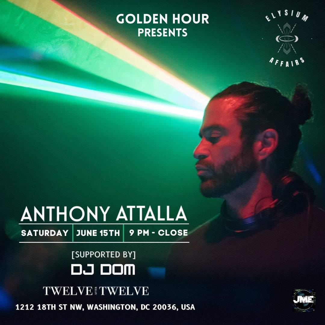 Anthony Attalla - DJ DOM - フライヤー表
