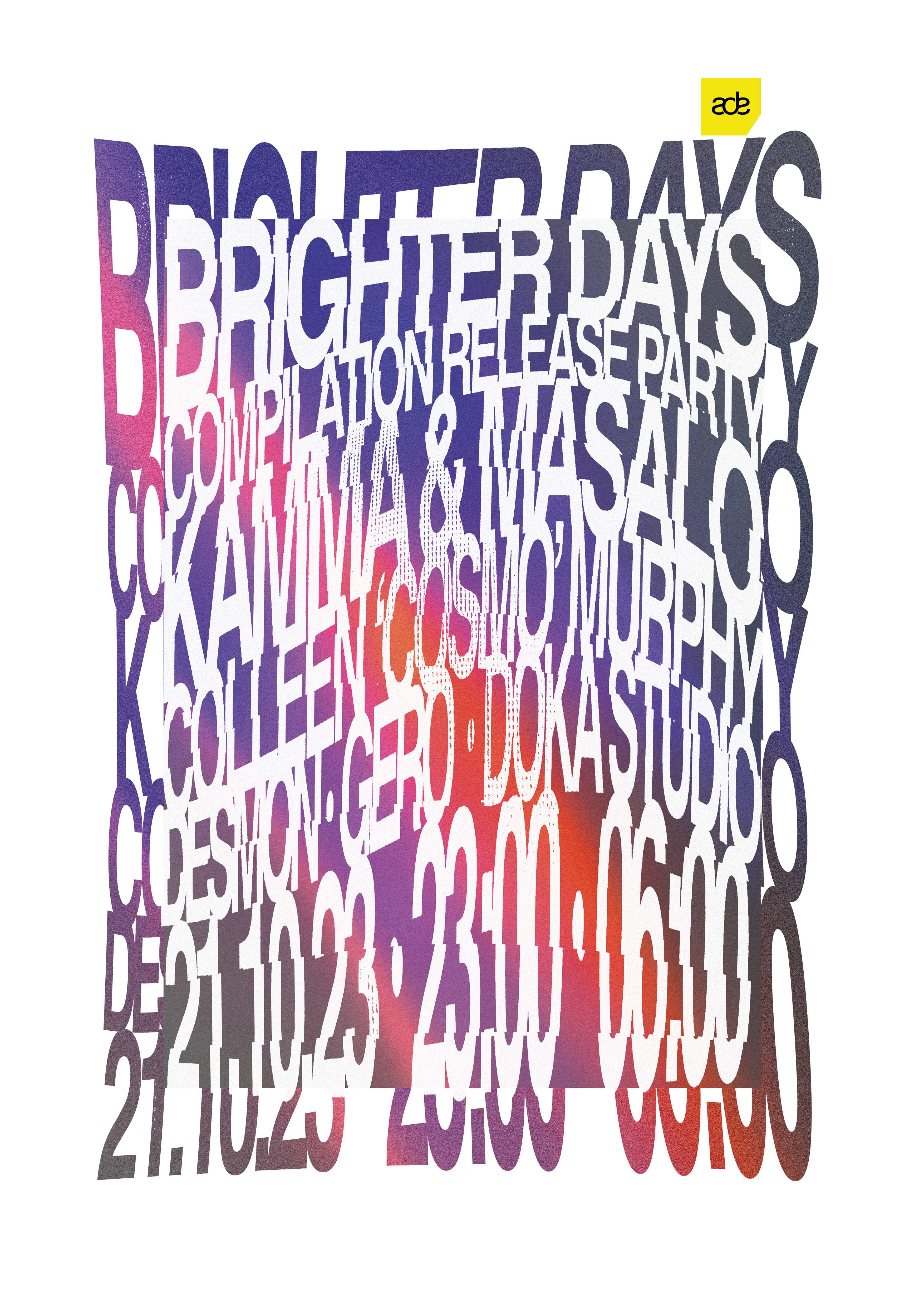 Kamma & Masalo present Brighter Days - Doka Studio (ADE) - Página frontal