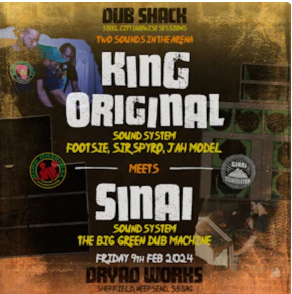 DUB SHACK: King Original meets Sinai - フライヤー表