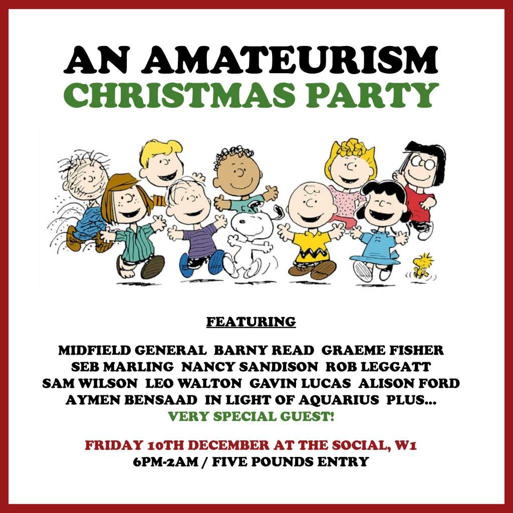 An Amateurism Christmas Party - フライヤー表