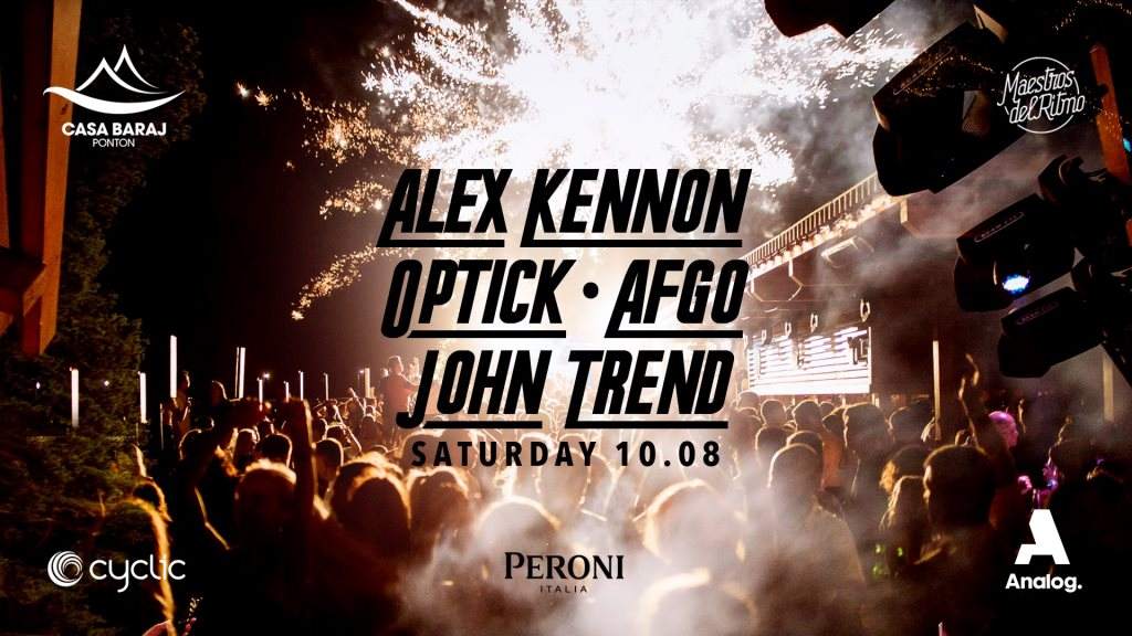 Alex Kennon 〣 DJ Optick 〣 Afgo 〣 John Trend 〣 by the Lake - フライヤー表