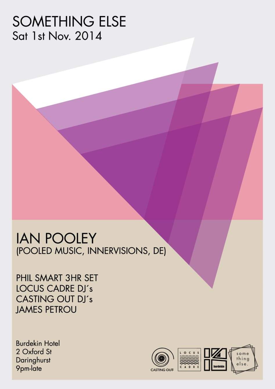 Something Else with Ian Pooley & Phil Smart - 3hr set - フライヤー表