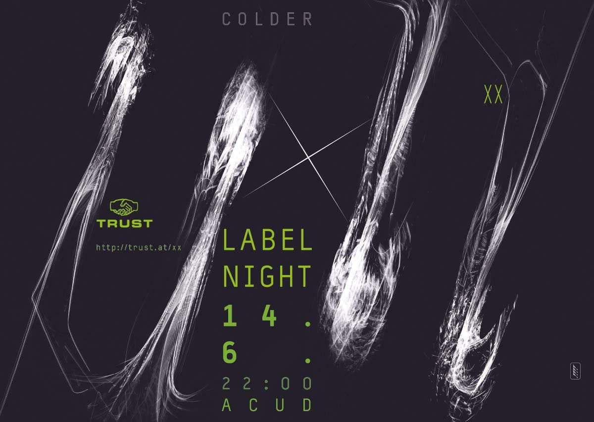 Trust Label Night XX with Luxus Varta, Epy, Dan Lodig, Populist - フライヤー表