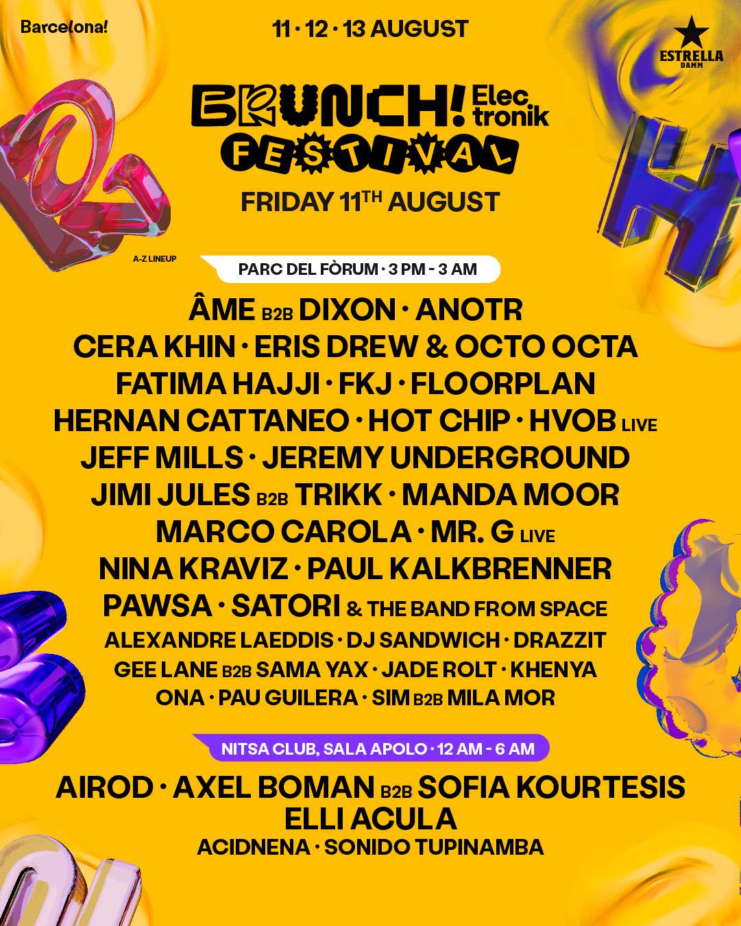 Brunch Electronik Festival 2023: Friday at Parc Del Forum, Barcelona ...