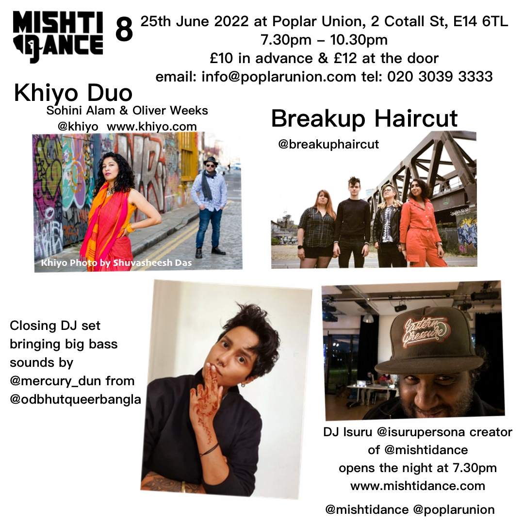 Mishti Dance VIII - Khiyo Duo x Breakup Haircut - フライヤー表