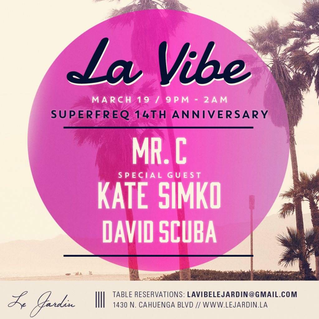 La Vibe ll Superfreq 14th Anniversary ll - Página frontal