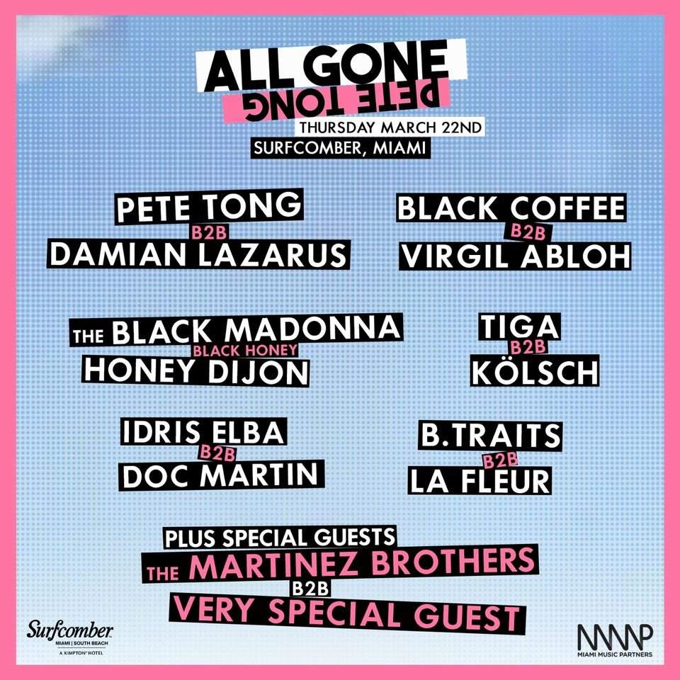 All Gone Pete Tong Pool Party - Página frontal
