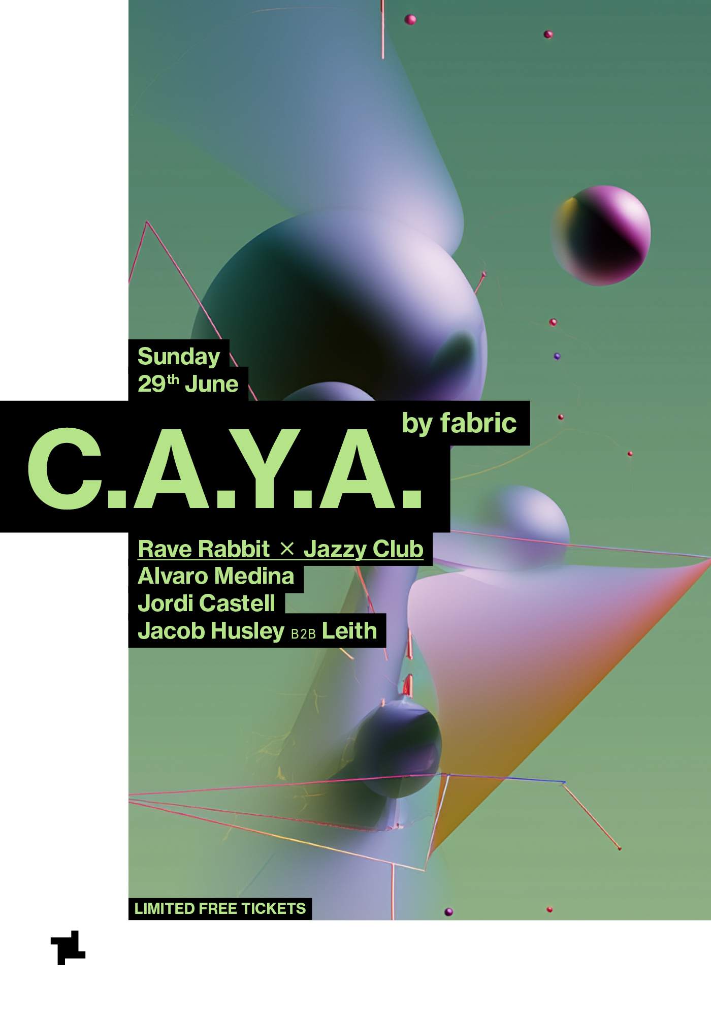 CAYA by fabric: Rave Rabbit x Jazzy Club: Alvaro Medina, Jordi Castell ...