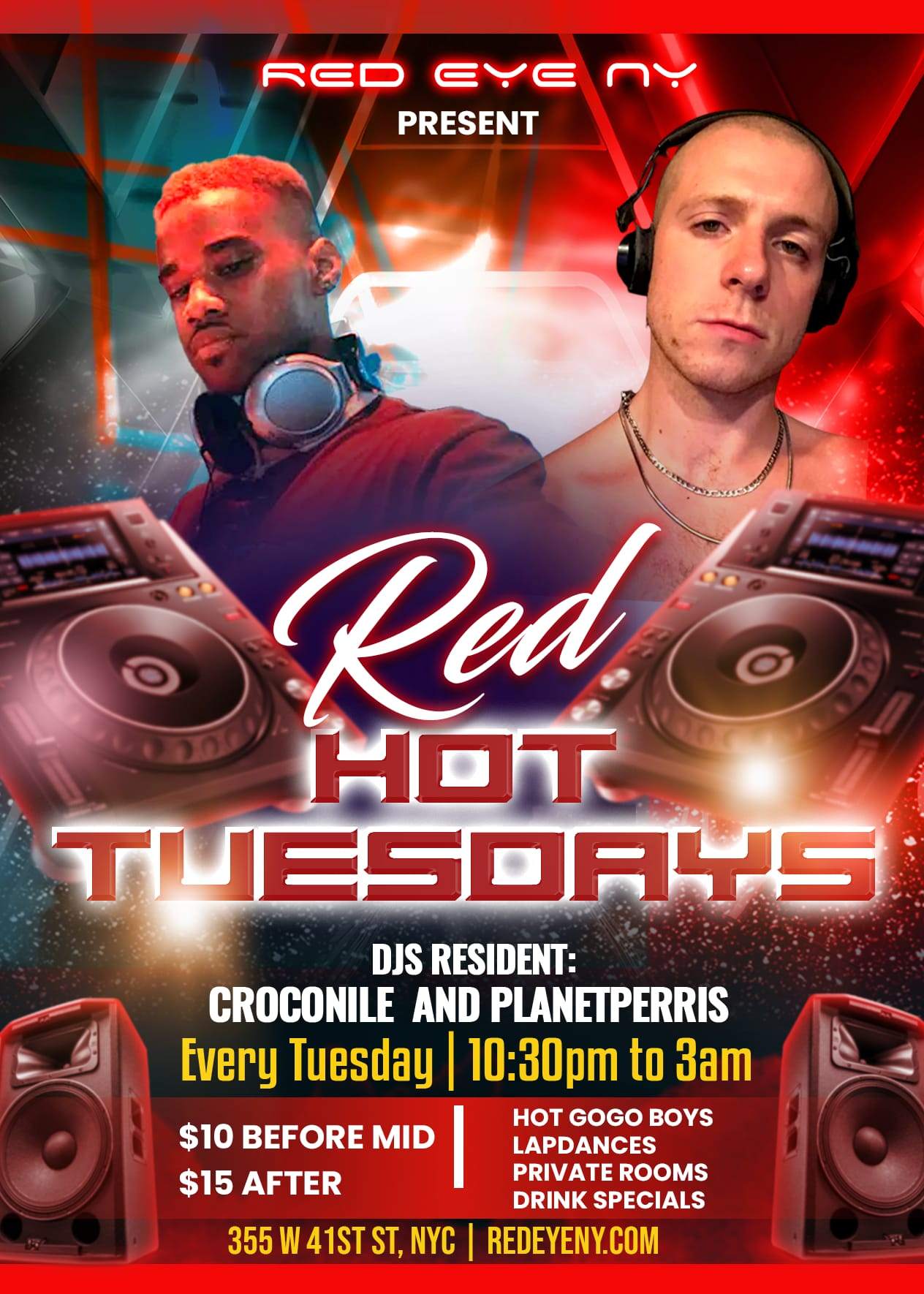 RED HOT TUESDAYS at RED EYE at Red Eye NY, New York City