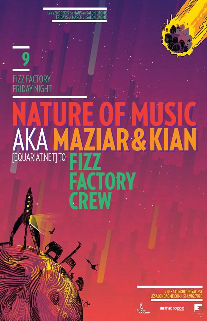 Fizz Factory presents Nature Of Music - フライヤー表