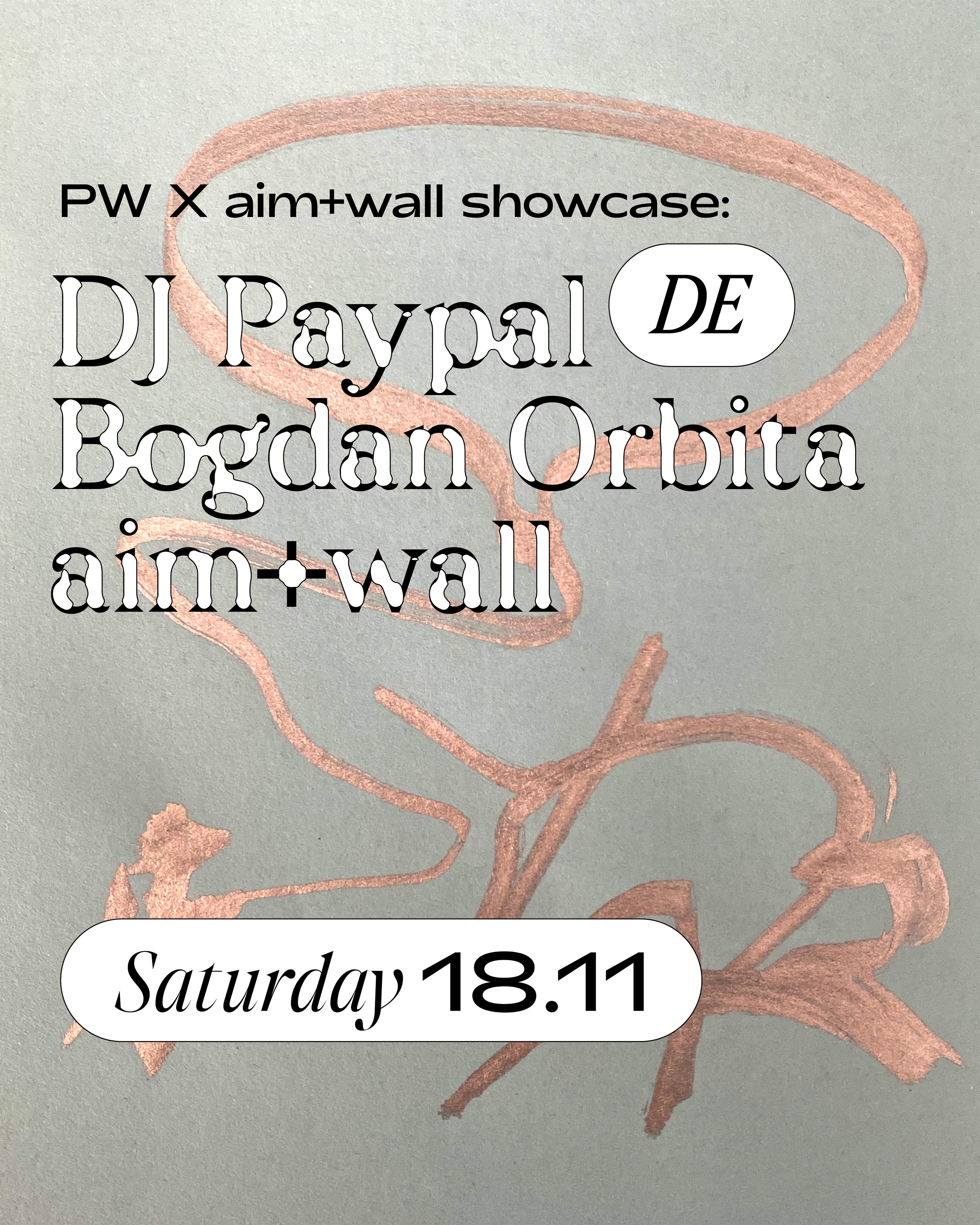 Platforma Wolff x aim+wall Showcase • DJ Paypal, Bogdan Orbita, aim+wall - Página frontal