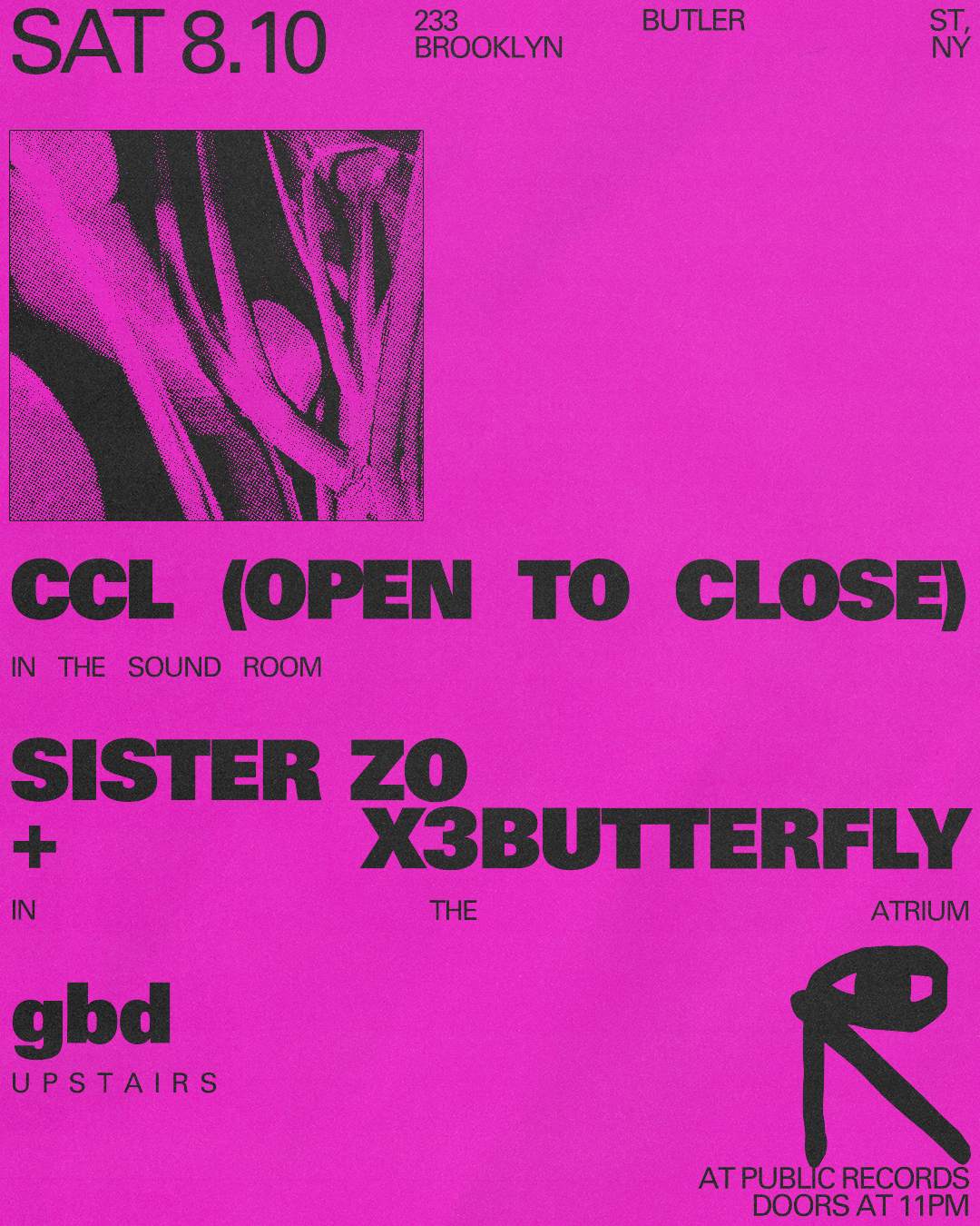 CCL (open to close) / Sister Zo + x3butterfly / gbd - Página frontal