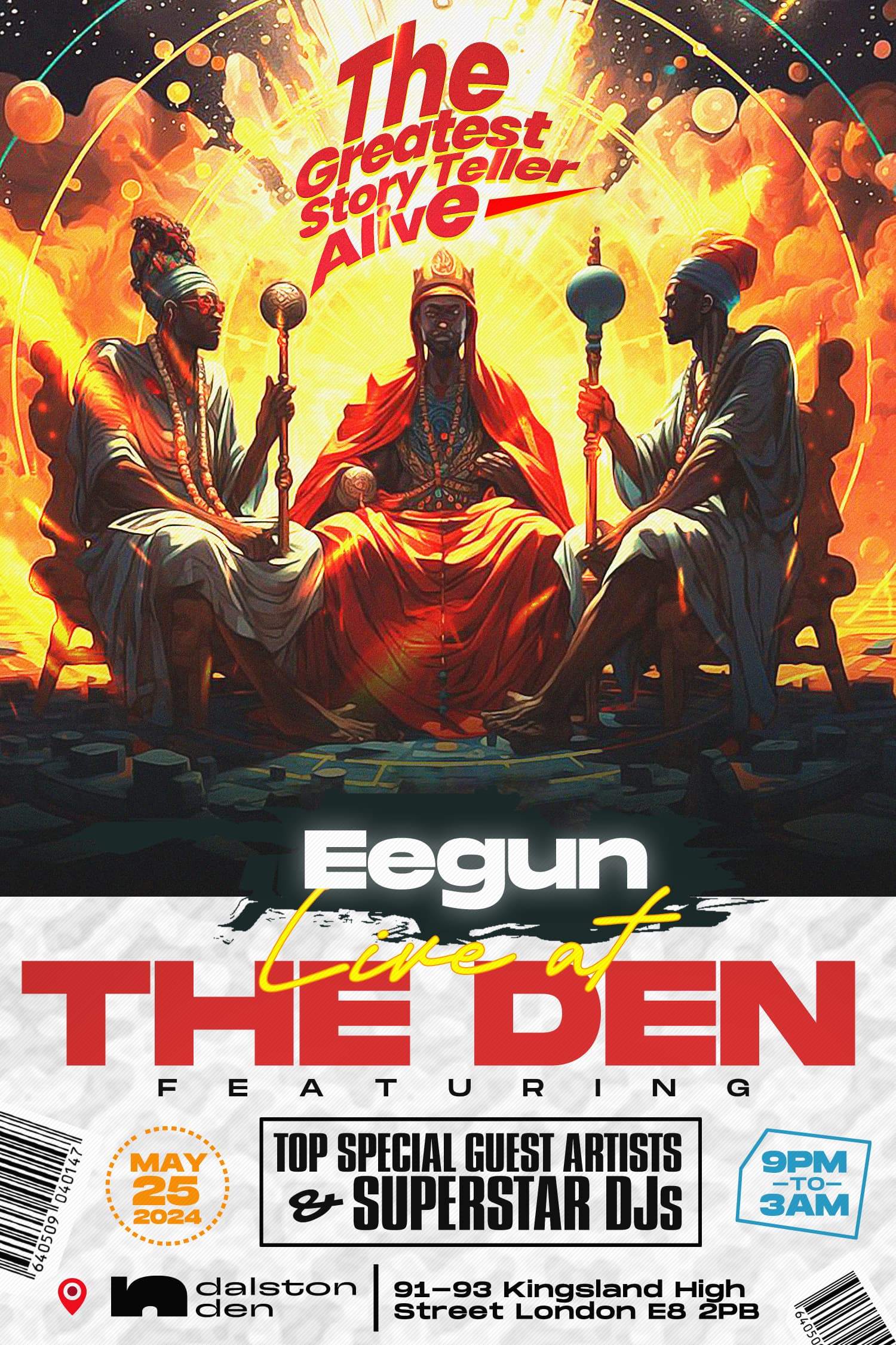 Eegun Live at the Den - Página frontal