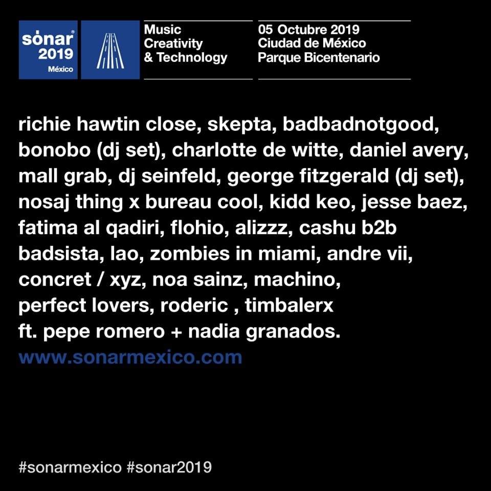Sónar México - フライヤー表
