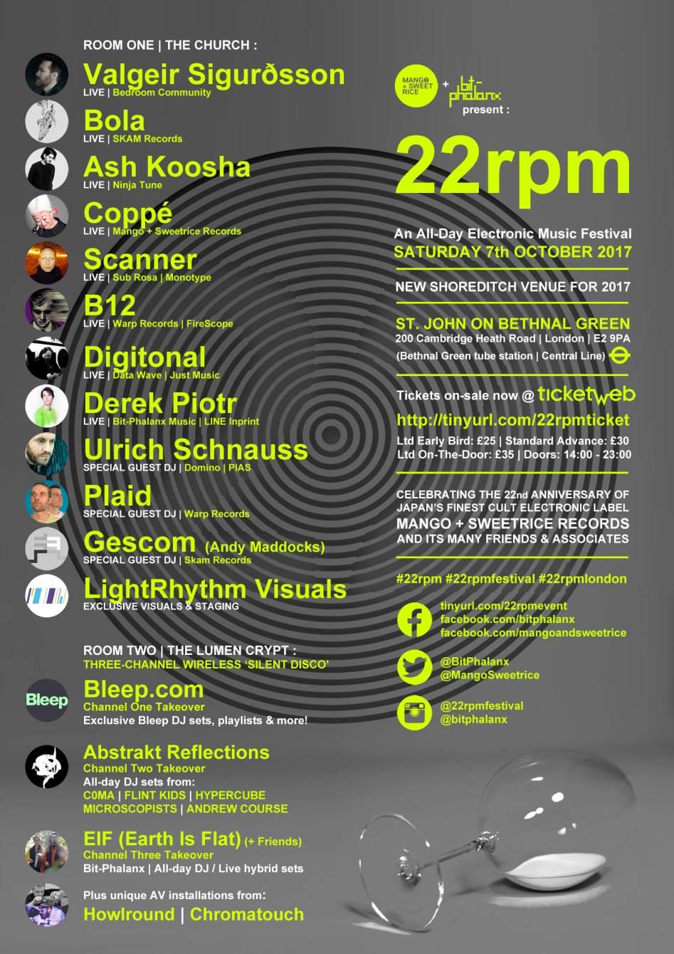 22rpm: An All-Day Electronic Music Festival - Página frontal