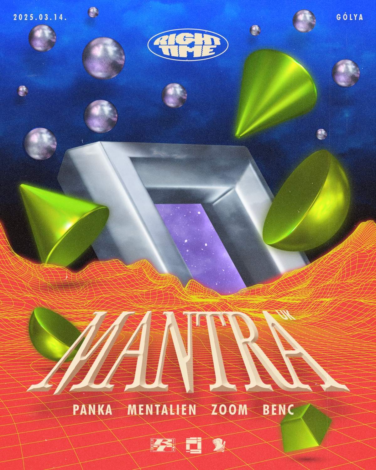 RIGHT TIME - Mantra (Rupture London - UK) at Gólya Presszó, Budapest