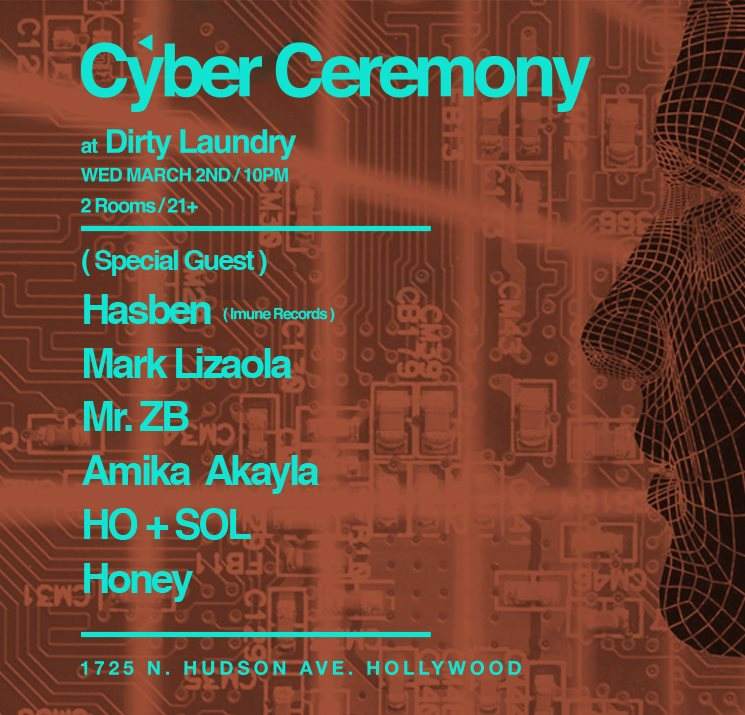 Cyber Ceremony w Hasben, Mark Lizaola & Mr. ZB - フライヤー表
