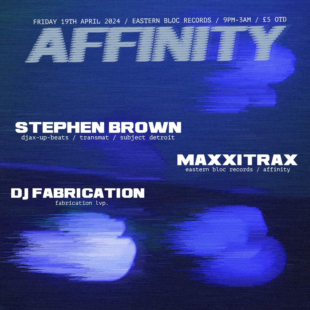 Affinity: Stephen Brown - フライヤー表