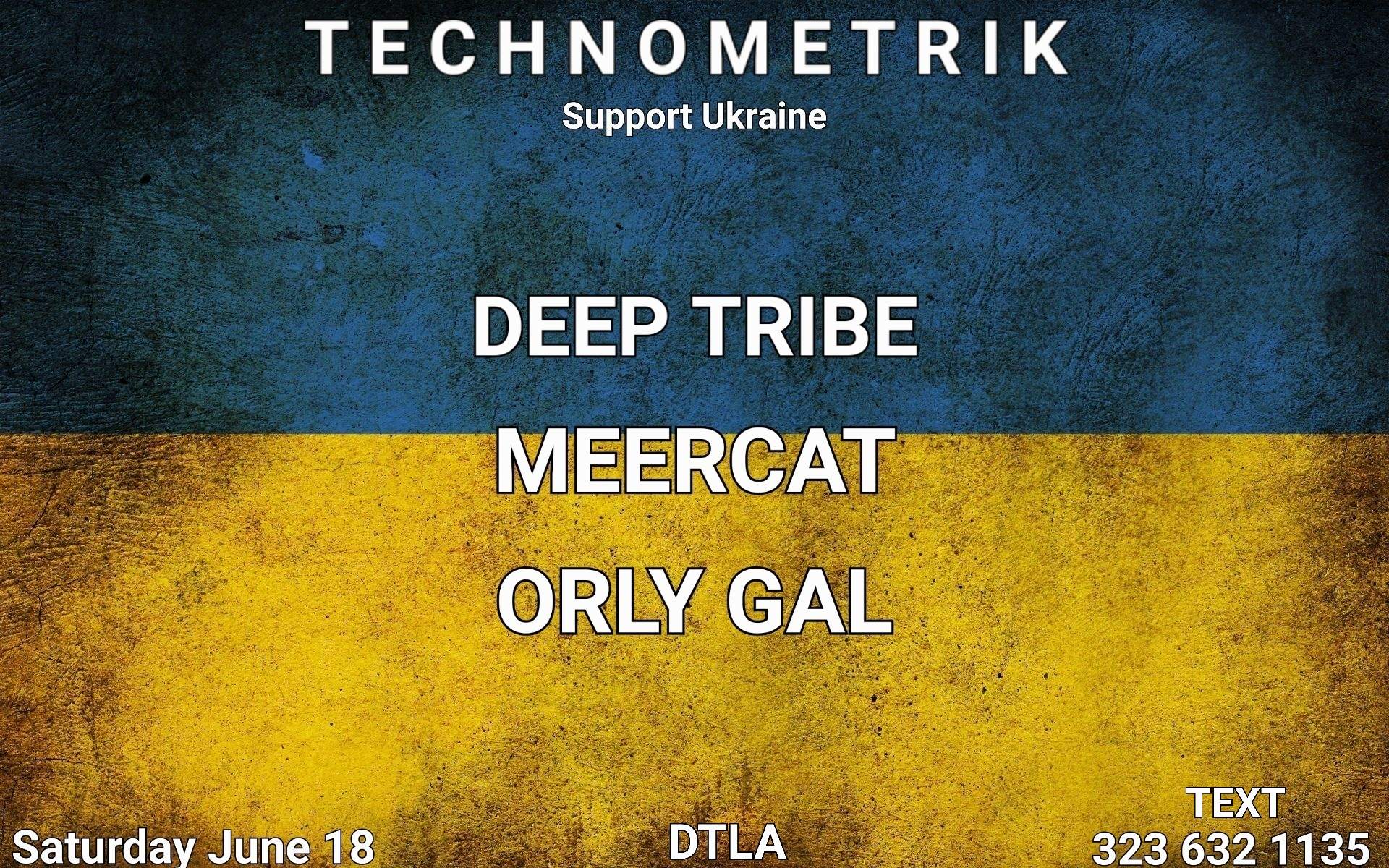 TECHNOMETRIK Support Ukraine - フライヤー表