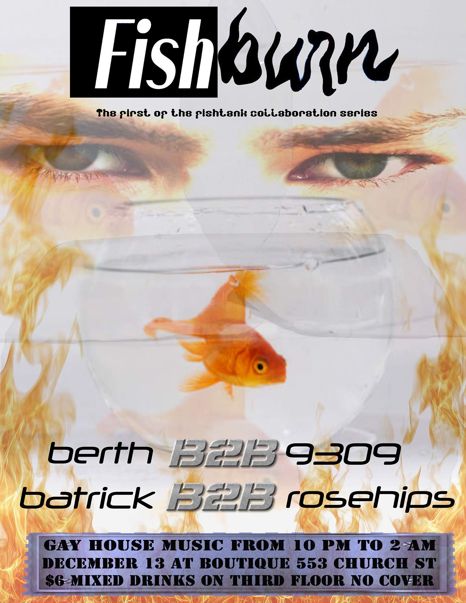 FISHBURN (burn X fishtank collaboration): GAY PARTY NO COVER at ...