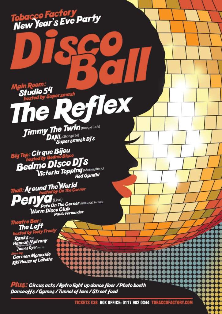 Disco Ball with The Reflex, Penya, Jimmy The Twin, Bedmo Disco - Página frontal