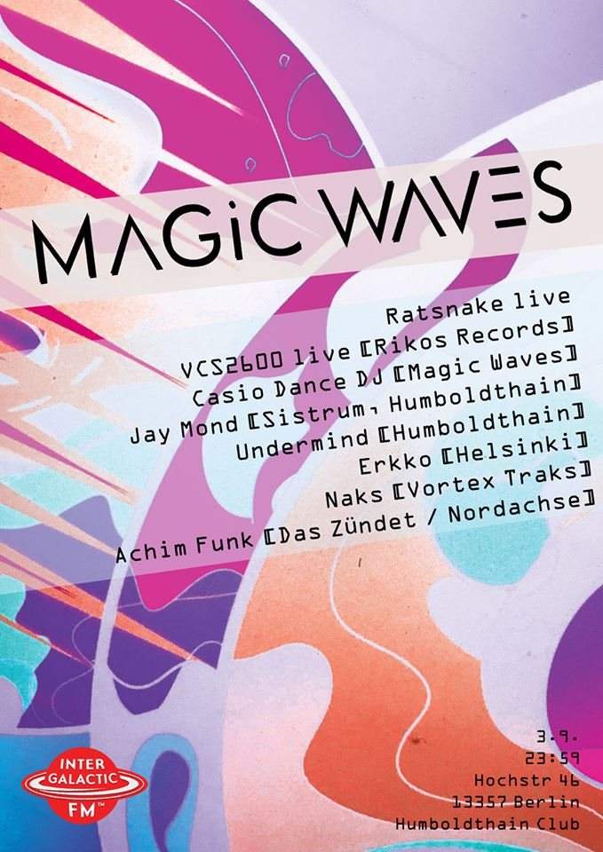 Magic Waves with Ratsnake Live, VCS 2600 Live, Jay Mond and Many More - Página frontal
