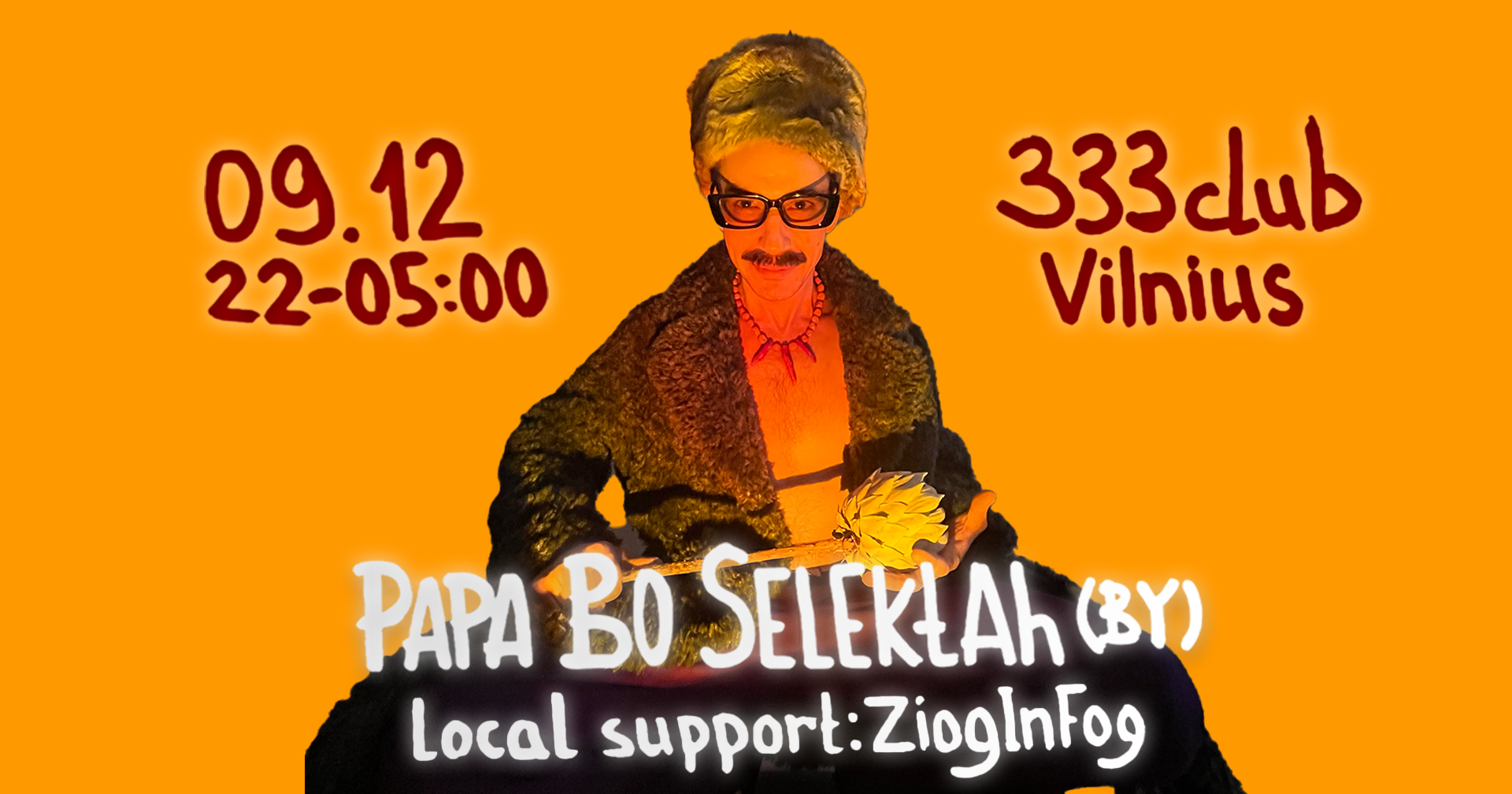 Papa Bo Selektah in da Vilnius - フライヤー表
