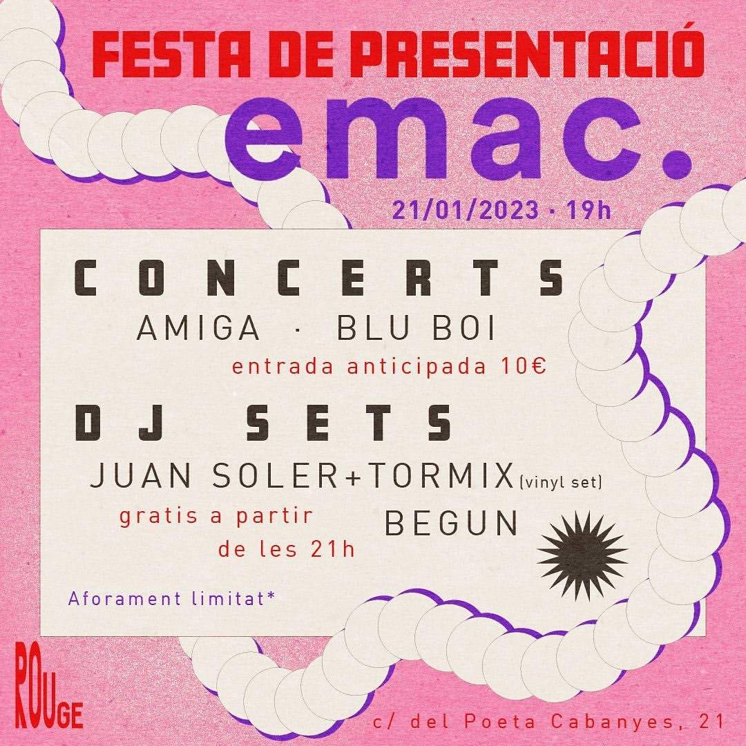 Rouge pres. emac fest - フライヤー表