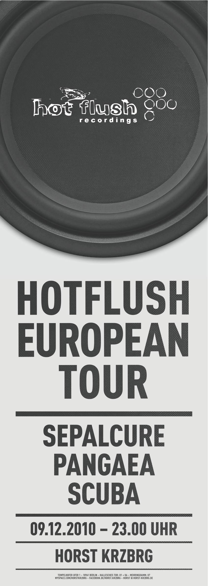 Hotflush European Tour feat. Sepalcure, Pangaea & Scuba - Página frontal