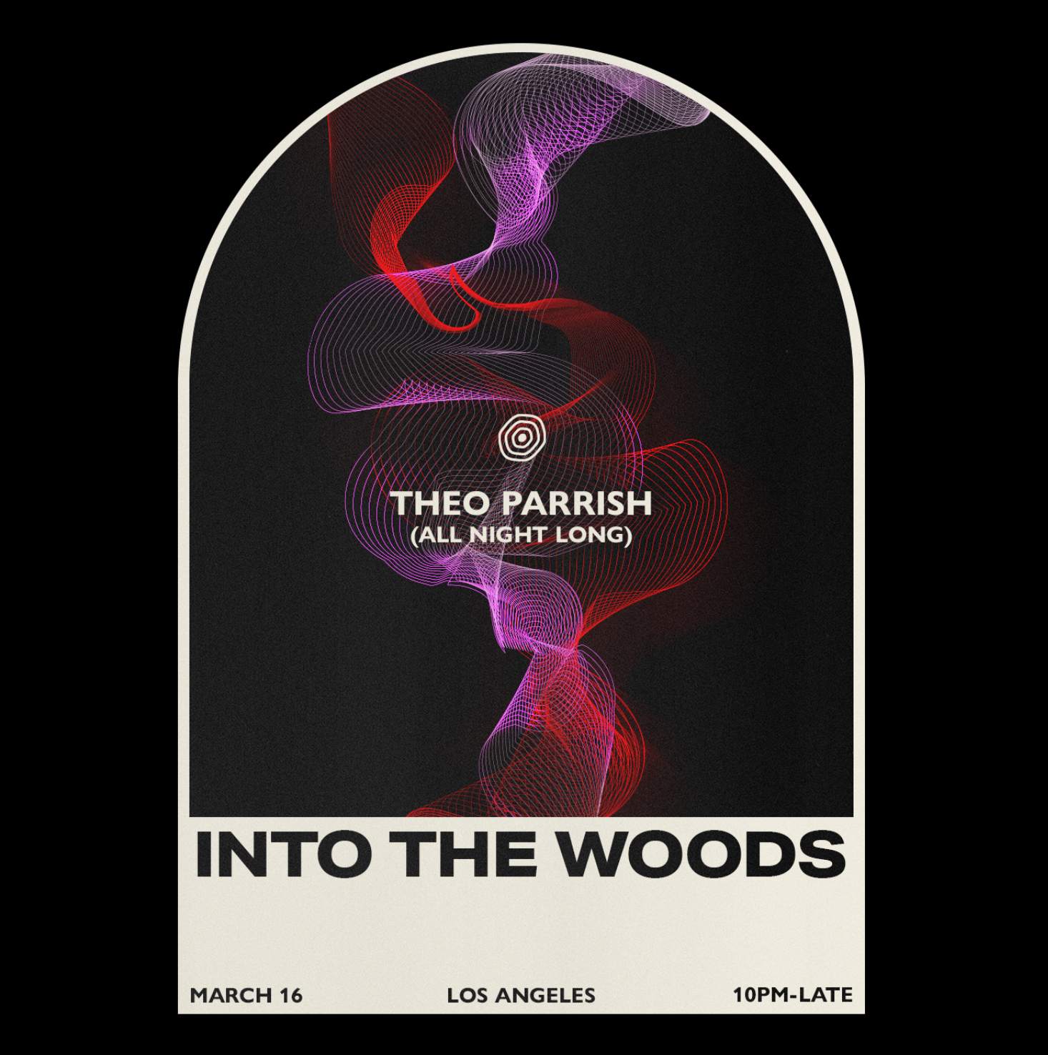 Into The Woods presents Theo Parrish (All Night Long) - フライヤー表