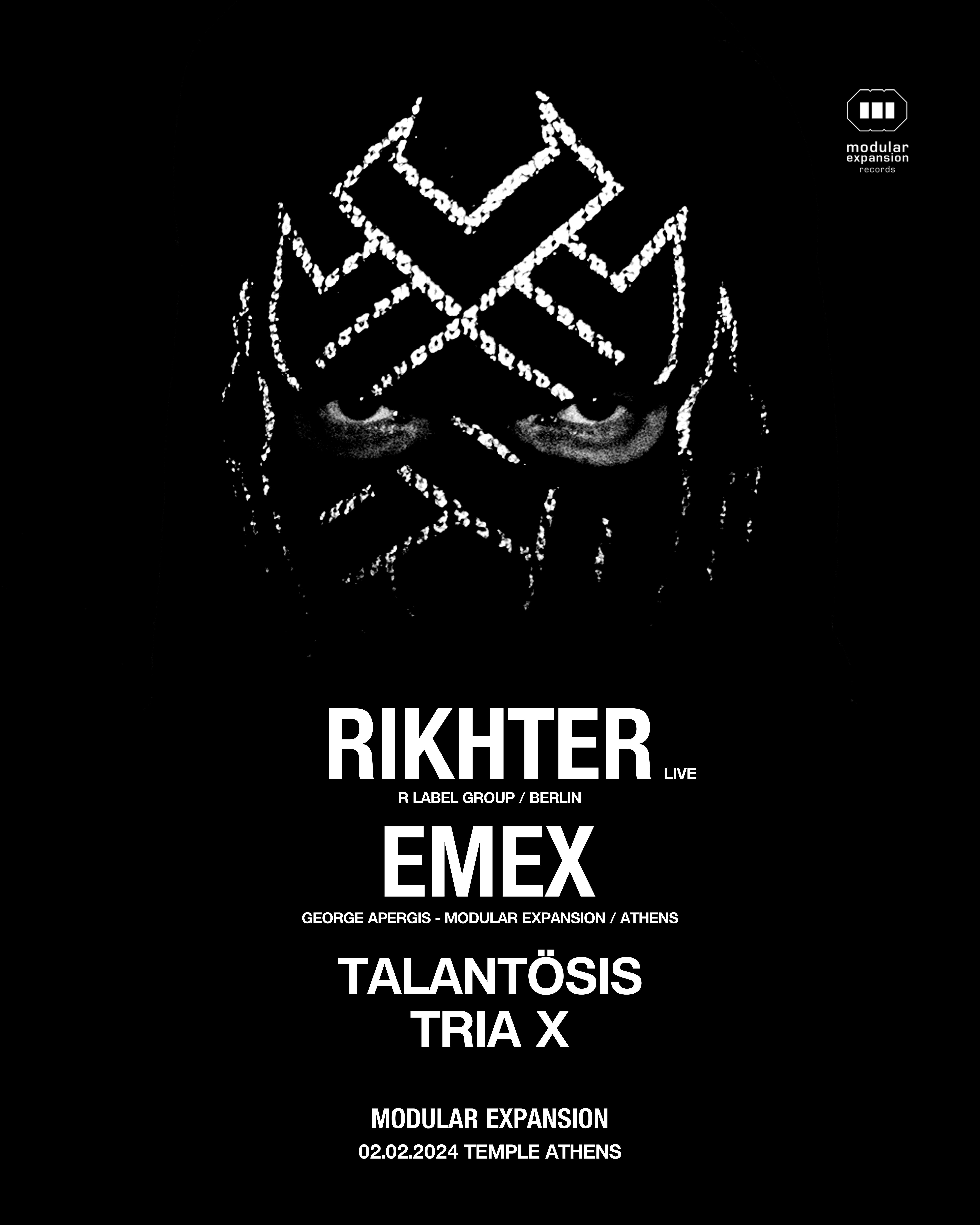 Modular Expansion with RIKHTER Live (R Label Group) - フライヤー裏