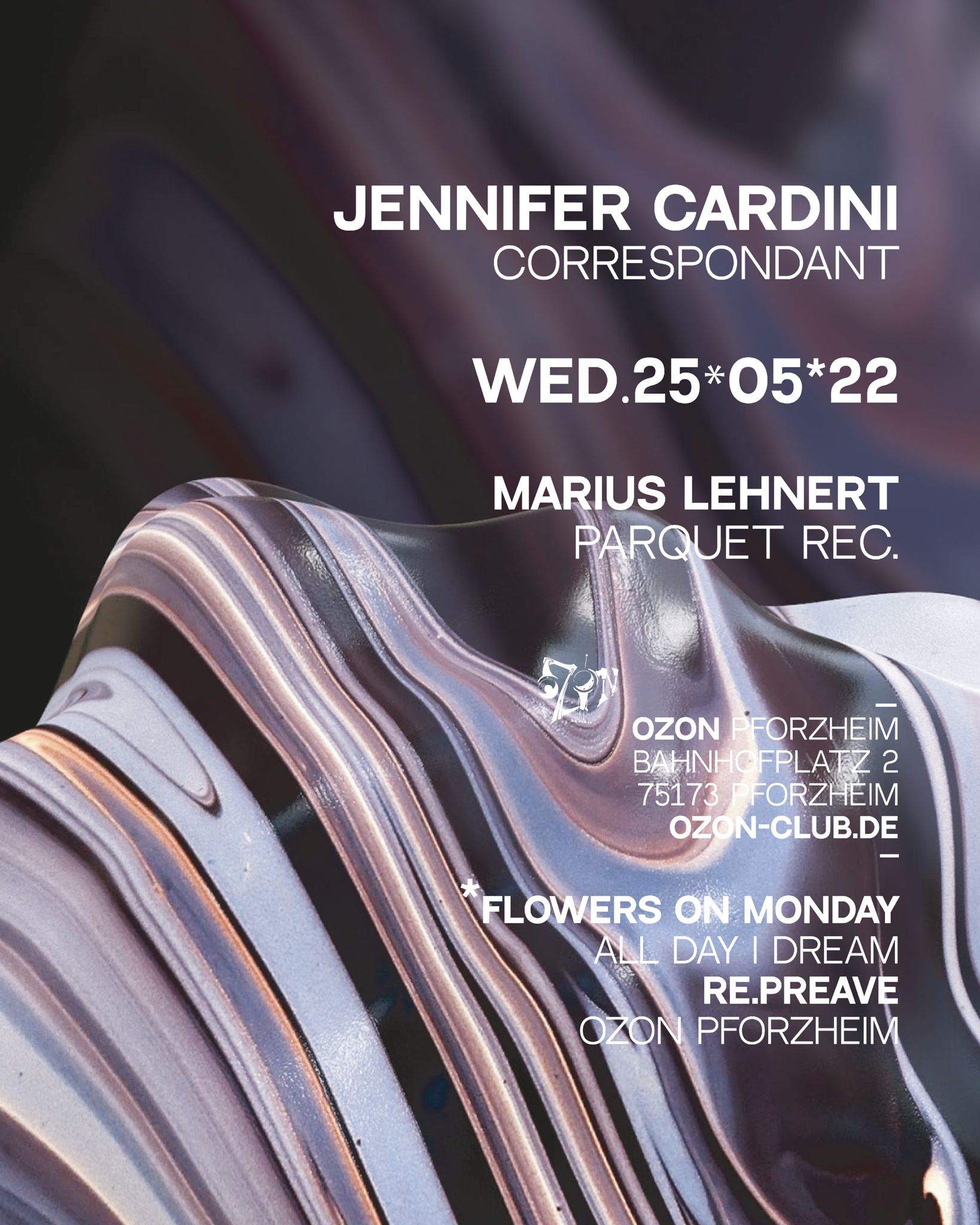 Jennifer Cardini - Marius Lehnert - Flowers on Monday - Re:preave - Página frontal