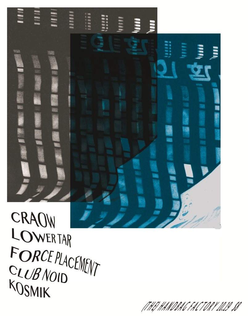 Night Gaunt Recordings presents: Craow and Lower Tar Industrious Youth West Coast Tour Kickoff - Página frontal