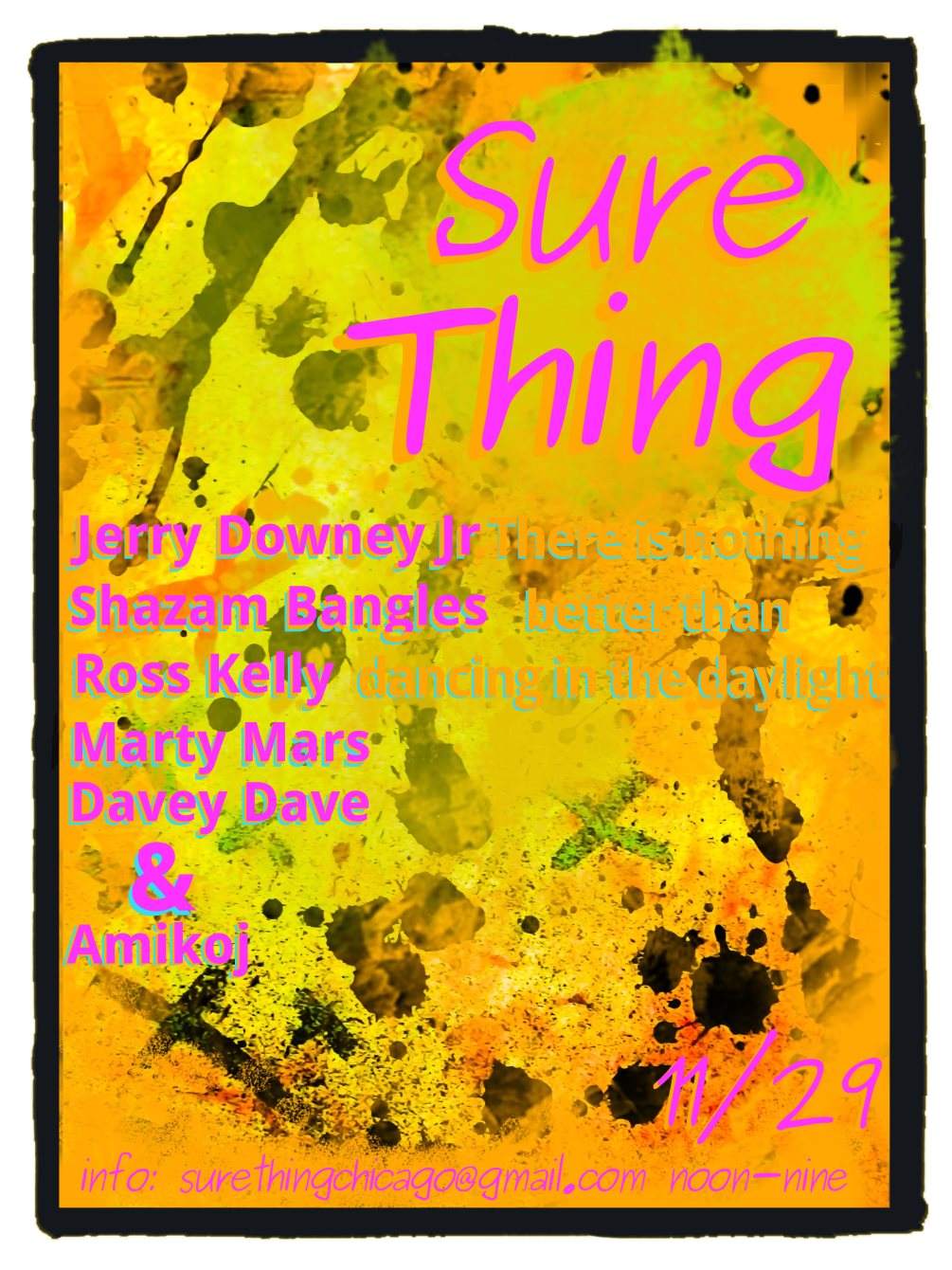 Sure Thing - Day Loft Party - フライヤー表