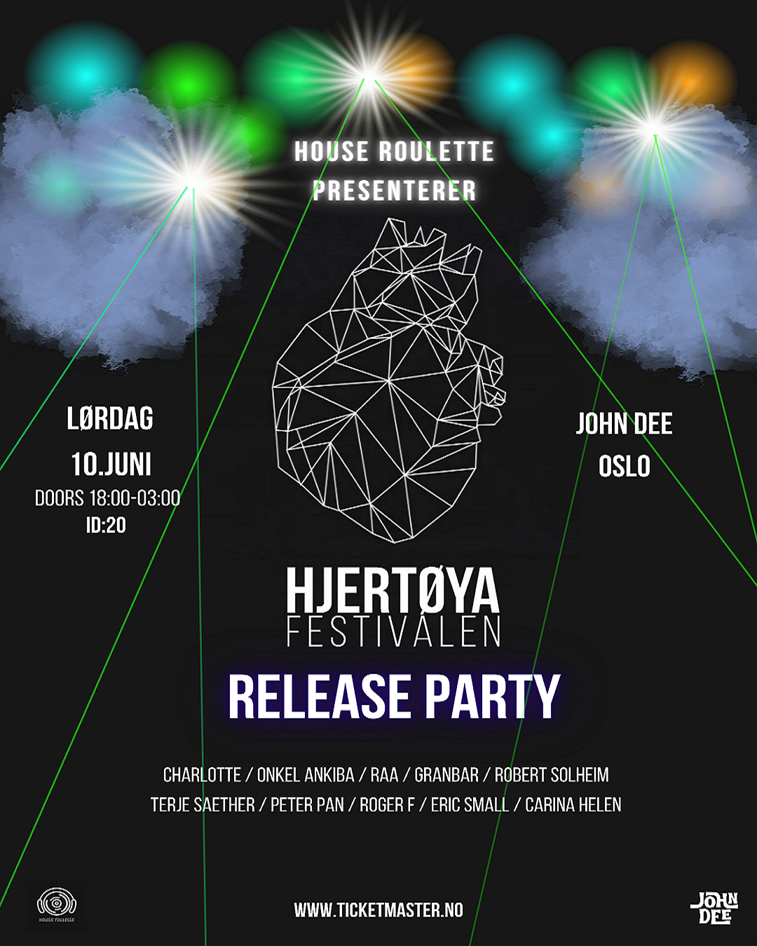 House Roulette presenterer Hjertøya Festivalen Releaseparty - フライヤー表