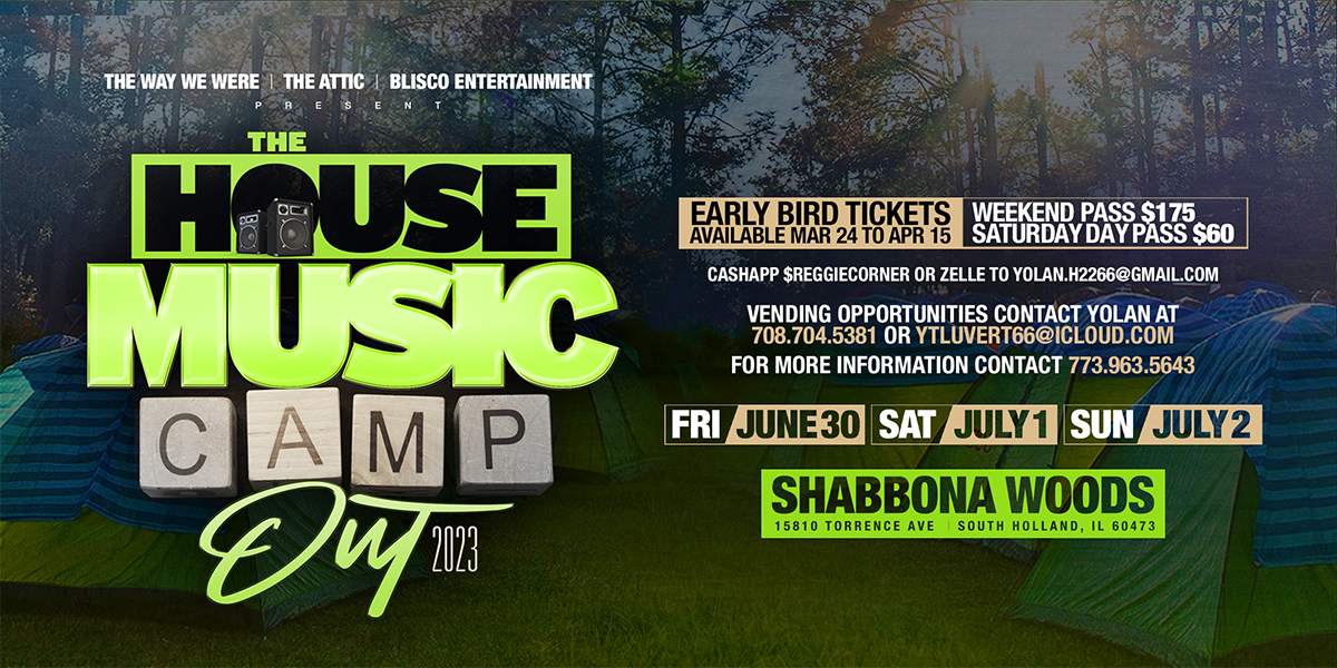 House Music Camp Out 2023 - フライヤー表
