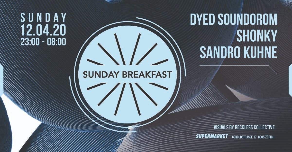 Sunday Breakfast Easter with Dyed Soundorom & Shonky - フライヤー表