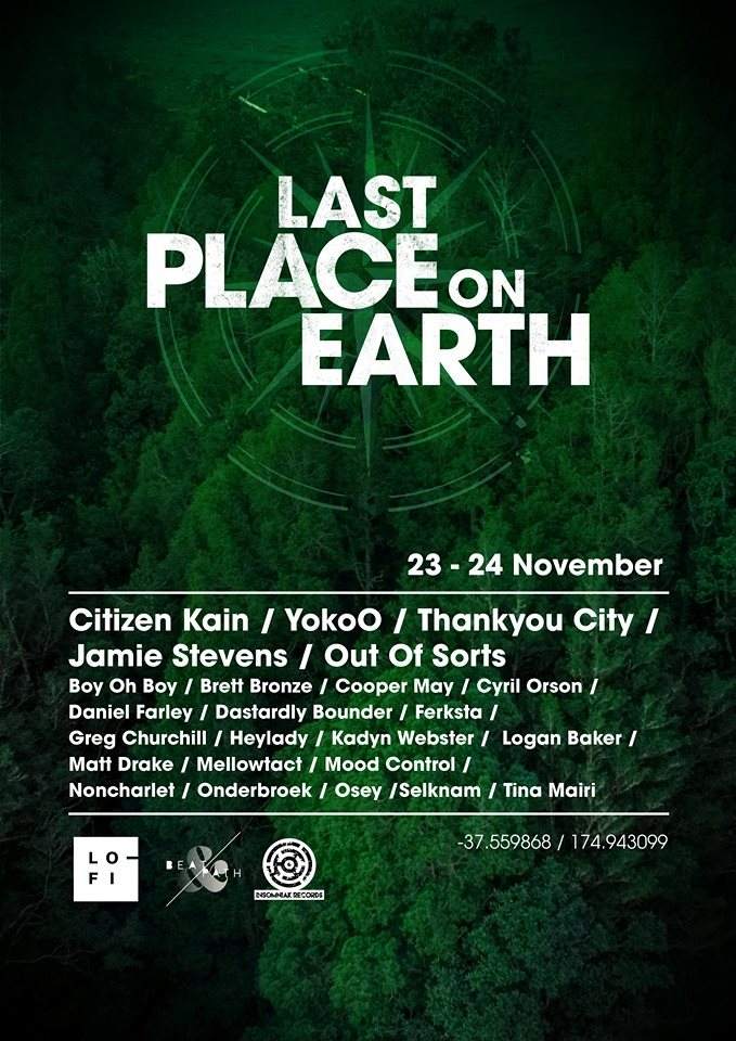 Last Place on Earth - Página trasera
